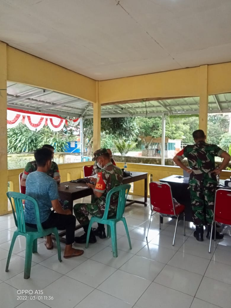 Kegiatan Vaksinasi Di Desa Muara Sungai